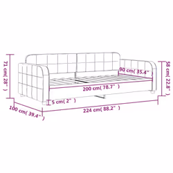 VidaXL 354060 canapé lit sofa Vert - Vue supplémentaire 8