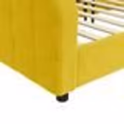 vidaXL Lit de repos jaune 90x200 cm velours 354063