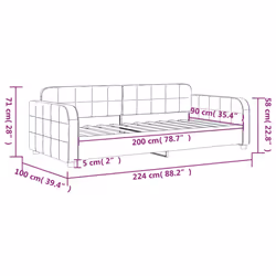 VidaXL 354069 canapé lit sofa Noir - Vue supplémentaire 8