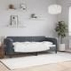 vidaXL Lit de repos gris foncé 80x200 cm velours 354080