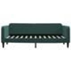 vidaXL Lit de repos sans matelas vert foncé 80x200 cm velours - 80 x 200 cm