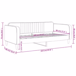 VidaXL 354083 canapé lit sofa Noir - Vue supplémentaire 8