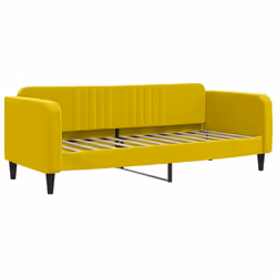 VidaXL 354084, lit sofa, Jaune, mousse, Métal, Polyester, Polywood, Bois, 2230 mm, 900 mm