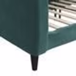 vidaXL Lit de repos sans matelas vert foncé 90x200 cm velours - 90 x 200 cm