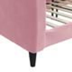 vidaXL Lit de repos sans matelas rose 90x200 cm velours - 90 x 200 cm