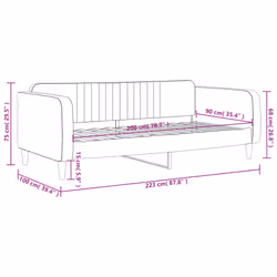 VidaXL 354090 canapé lit sofa Noir - Vue supplémentaire 8
