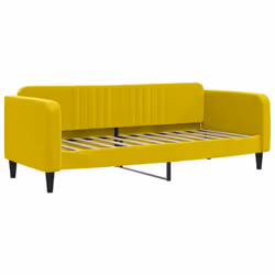 VidaXL 354091, lit sofa, Jaune, mousse, Métal, Polyester, Polywood, Bois, 2230 mm, 1000 mm