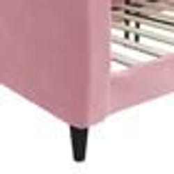 vidaXL Lit de repos rose 100x200 cm velours - 100 x 200 cm