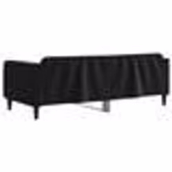 vidaXL Lit de repos sans matelas noir 100x200 cm velours - 100 x 200 cm