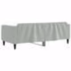 vidaXL Lit de repos sans matelas gris clair 90x190 cm velours - 90 x 190 cm