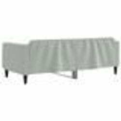vidaXL Lit de repos sans matelas gris clair 90x190 cm velours - 90 x 190 cm