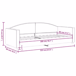 VidaXL 354106 canapé lit sofa Gris - Vue supplémentaire 8
