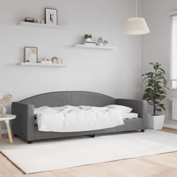 Vidaxl - Lit de repos sans matelas gris foncé 80x200 cm tissu