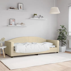 Vidaxl - Lit de repos sans matelas crème 80x200 cm tissu