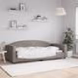 vidaXL Lit de repos sans matelas taupe 90x200 cm tissu - 90 x 200 cm