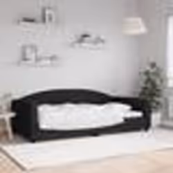 vidaXL Lit de repos sans matelas noir 100x200 cm tissu - 180 x 200 cm