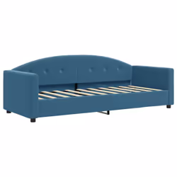 VidaXL 354128, lit sofa, Bleu, mousse, Métal, Polyester, Polywood, Bois, 2220 mm, 900 mm