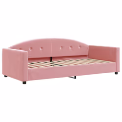 VidaXL 354139, lit sofa, Rose, mousse, Métal, Polyester, Polywood, Bois, 2220 mm, 1000 mm
