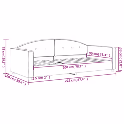 VidaXL 354139 canapé lit sofa Rose - Vue supplémentaire 8