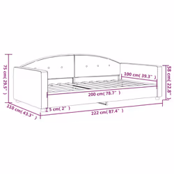 VidaXL 354142 canapé lit sofa Bleu - Vue supplémentaire 8