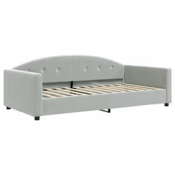 VidaXL 354143, lit sofa, Gris, mousse, Métal, Polyester, Polywood, Bois, 2220 mm, 1100 mm