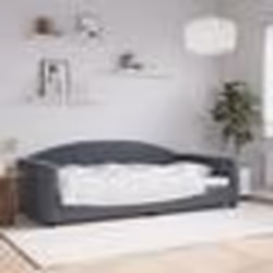 vidaXL Lit de repos sans matelas gris foncé 100x200 cm velours 354144
