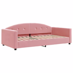 VidaXL 354146, lit sofa, Rose, mousse, Métal, Polyester, Polywood, Bois, 2220 mm, 1100 mm
