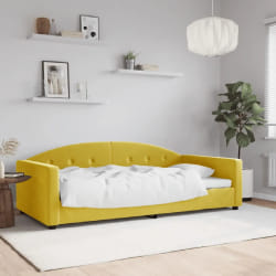 vidaXL Lit de repos 100x200 - Velours jaune