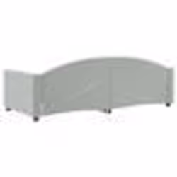 vidaXL Lit de repos sans matelas gris clair 90x190 cm velours - 90 x 190 cm