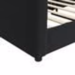 vidaXL Lit de repos sans matelas noir 90x190 cm velours - 90 x 190 cm