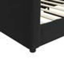 vidaXL Lit de repos sans matelas noir 90x190 cm velours - 90 x 190 cm