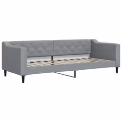 VidaXL 354156, lit sofa, Gris, mousse, Métal, Polyester, Bois, 2230 mm, 900 mm