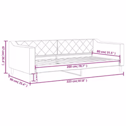 VidaXL 354156 canapé lit sofa Gris - Vue supplémentaire 8