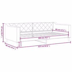 VidaXL 354158 canapé lit sofa Noir - Vue supplémentaire 8