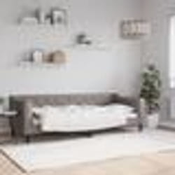 vidaXL Lit de repos sans matelas taupe 80x200 cm tissu - 80 x 200 cm
