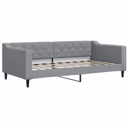 VidaXL 354161, lit sofa, Gris, mousse, Métal, Polyester, Bois, 2230 mm, 1000 mm