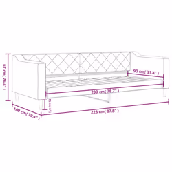 VidaXL 354162 canapé lit sofa Gris - Vue supplémentaire 8