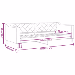 VidaXL 354163 canapé lit sofa Noir - Vue supplémentaire 7