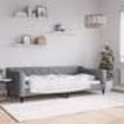 vidaXL Lit de repos gris clair 100x200 cm tissu - 180 x 200 cm