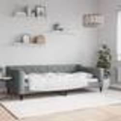 vidaXL Lit de repos gris clair 100x200 cm tissu - 180 x 200 cm