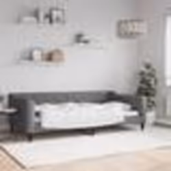 vidaXL Lit de repos gris foncé 100x200 cm tissu - 100 x 200 cm