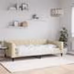 vidaXL Lit de repos crème 100x200 cm tissu - 180 x 200 cm