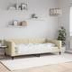 vidaXL Lit de repos crème 100x200 cm tissu - 180 x 200 cm