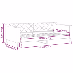 VidaXL 354171 canapé lit sofa Gris - Vue supplémentaire 8