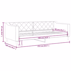 VidaXL 354173 canapé lit sofa Noir - Vue supplémentaire 8