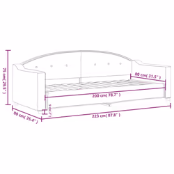 VidaXL 354178 canapé lit sofa Gris - Vue supplémentaire 8