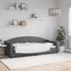 vidaXL Lit de repos sans matelas gris foncé 80x200 cm tissu - 180 x 200 cm