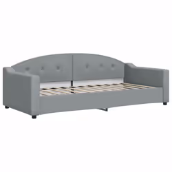 VidaXL 354183, lit sofa, Gris, mousse, Métal, Polyester, Bois, 2230 mm, 1000 mm