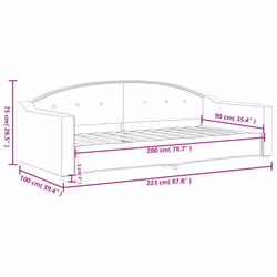 VidaXL 354183 canapé lit sofa Gris - Vue supplémentaire 8