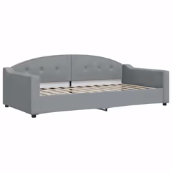 VidaXL 354188, lit sofa, Gris, mousse, Métal, Polyester, Bois, 2230 mm, 1100 mm